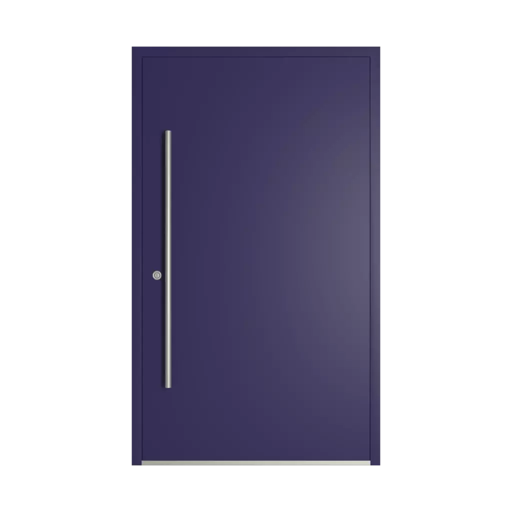 RAL 5022 Night blue entry-doors models-of-door-fillings dindecor 6132-black  