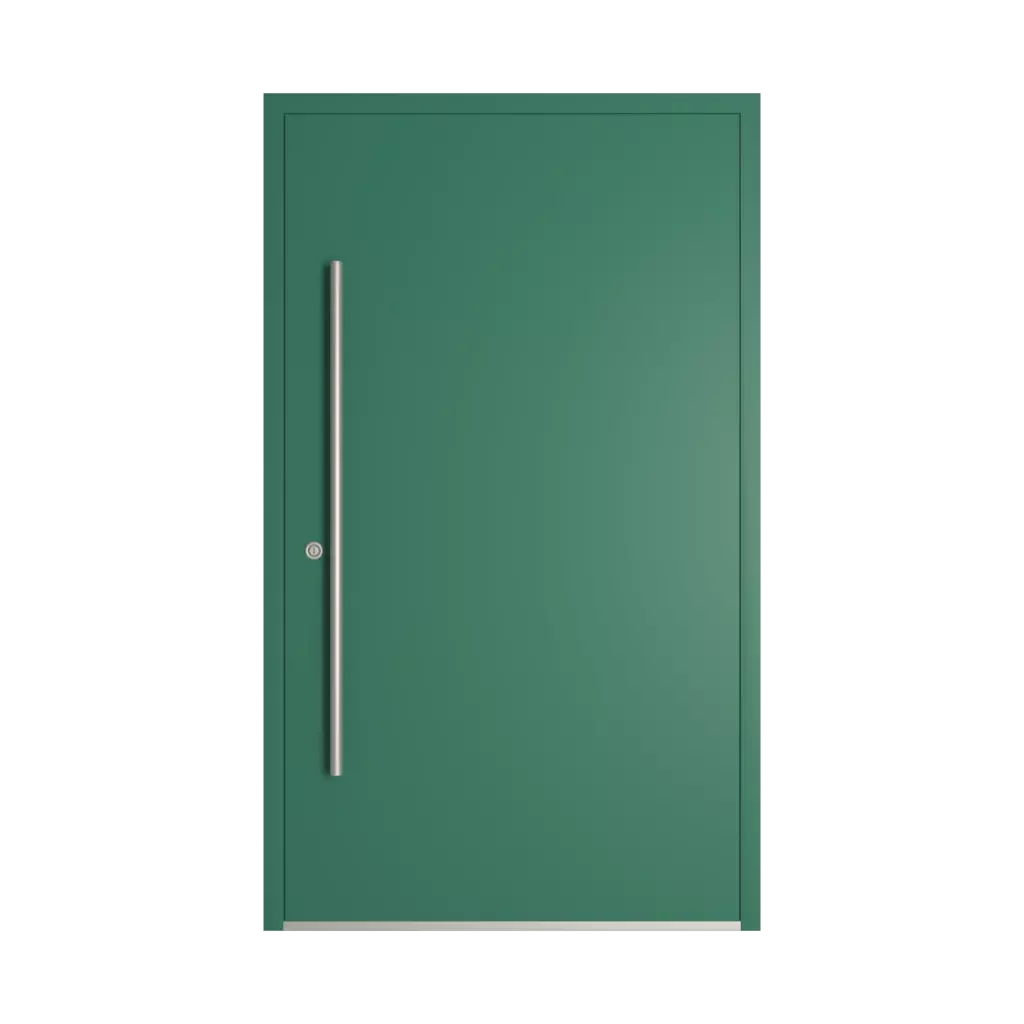 RAL 6000 Patina green entry-doors models-of-door-fillings dindecor 6132-black  