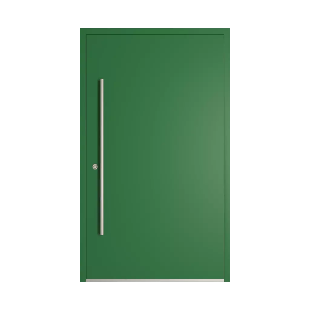 RAL 6001 Emerald green entry-doors models-of-door-fillings dindecor model-5041  