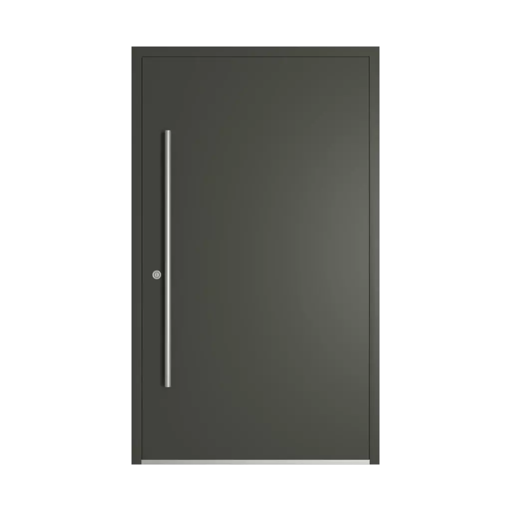 RAL 6006 Grey olive entry-doors models-of-door-fillings dindecor model-6104  
