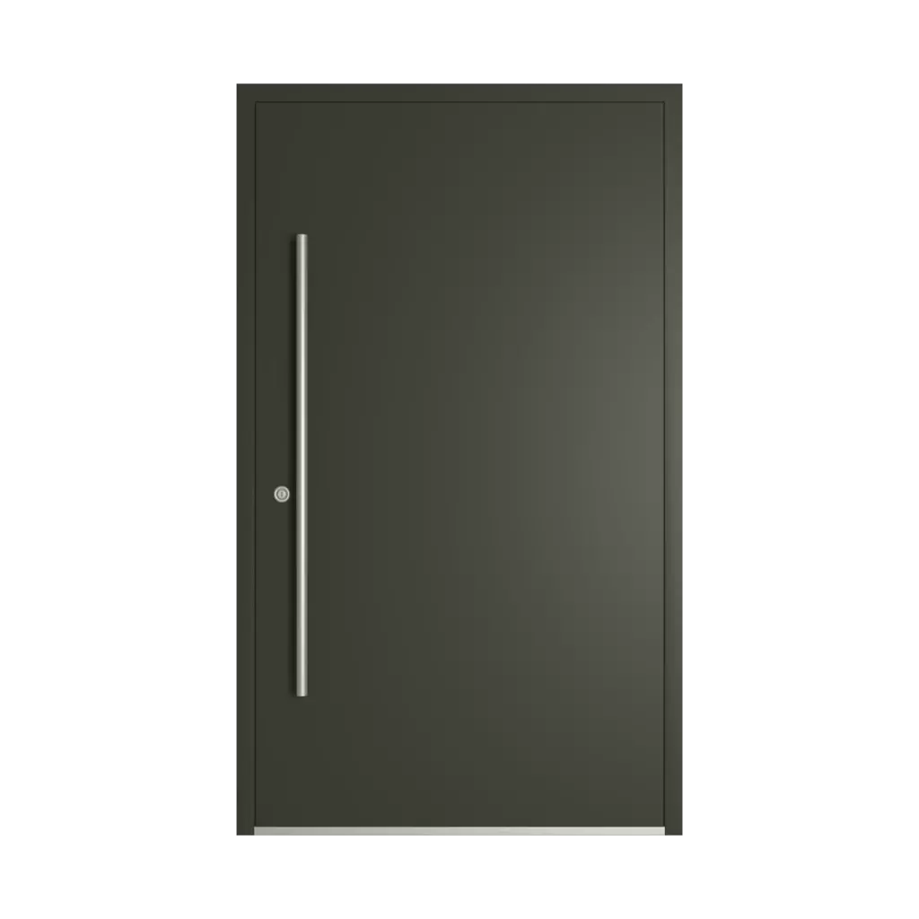 RAL 6008 Brown green entry-doors models-of-door-fillings dindecor sk01-beton  