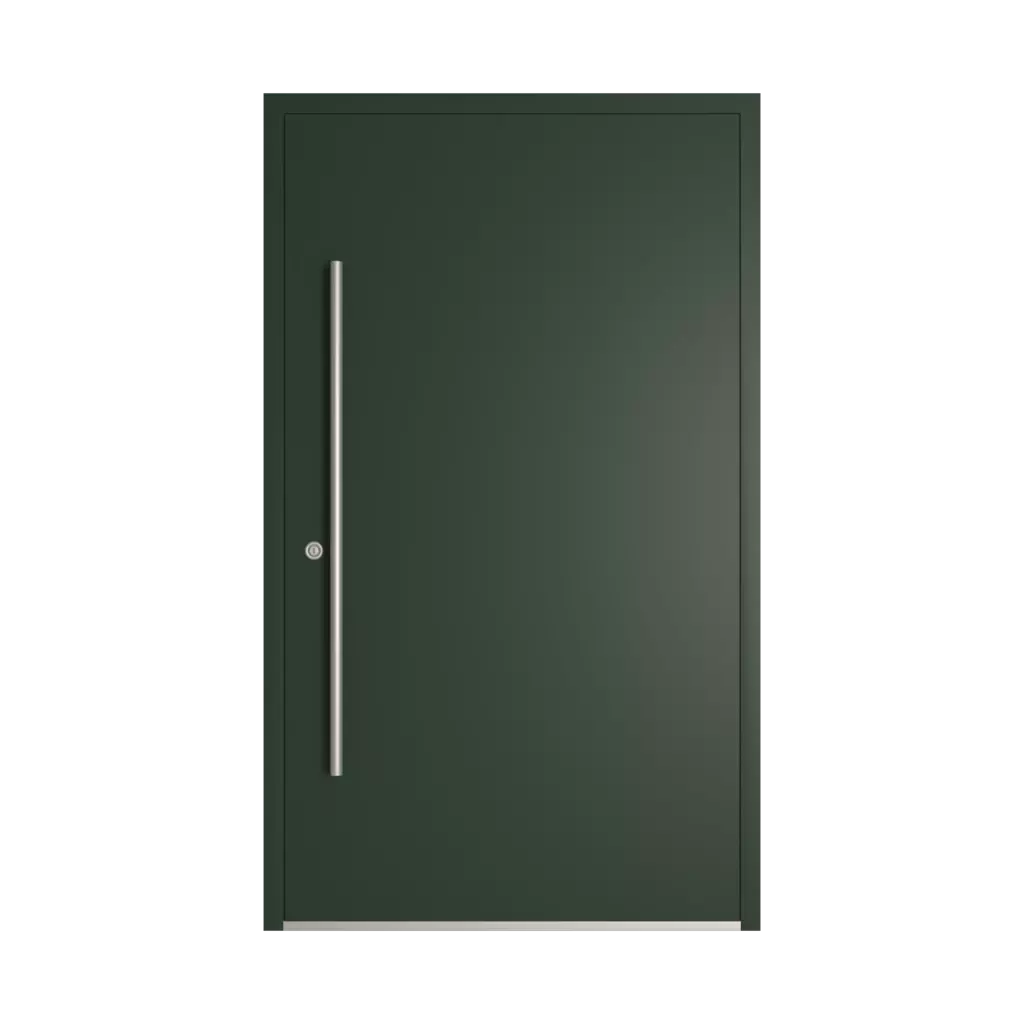 RAL 6009 Fir green entry-doors models-of-door-fillings dindecor 6036-pvc  