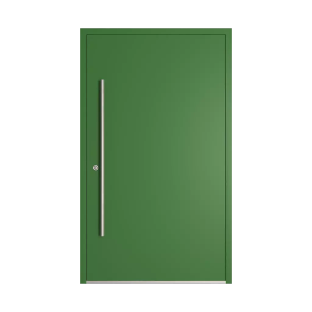 RAL 6010 Grass green entry-doors models-of-door-fillings dindecor model-6123  