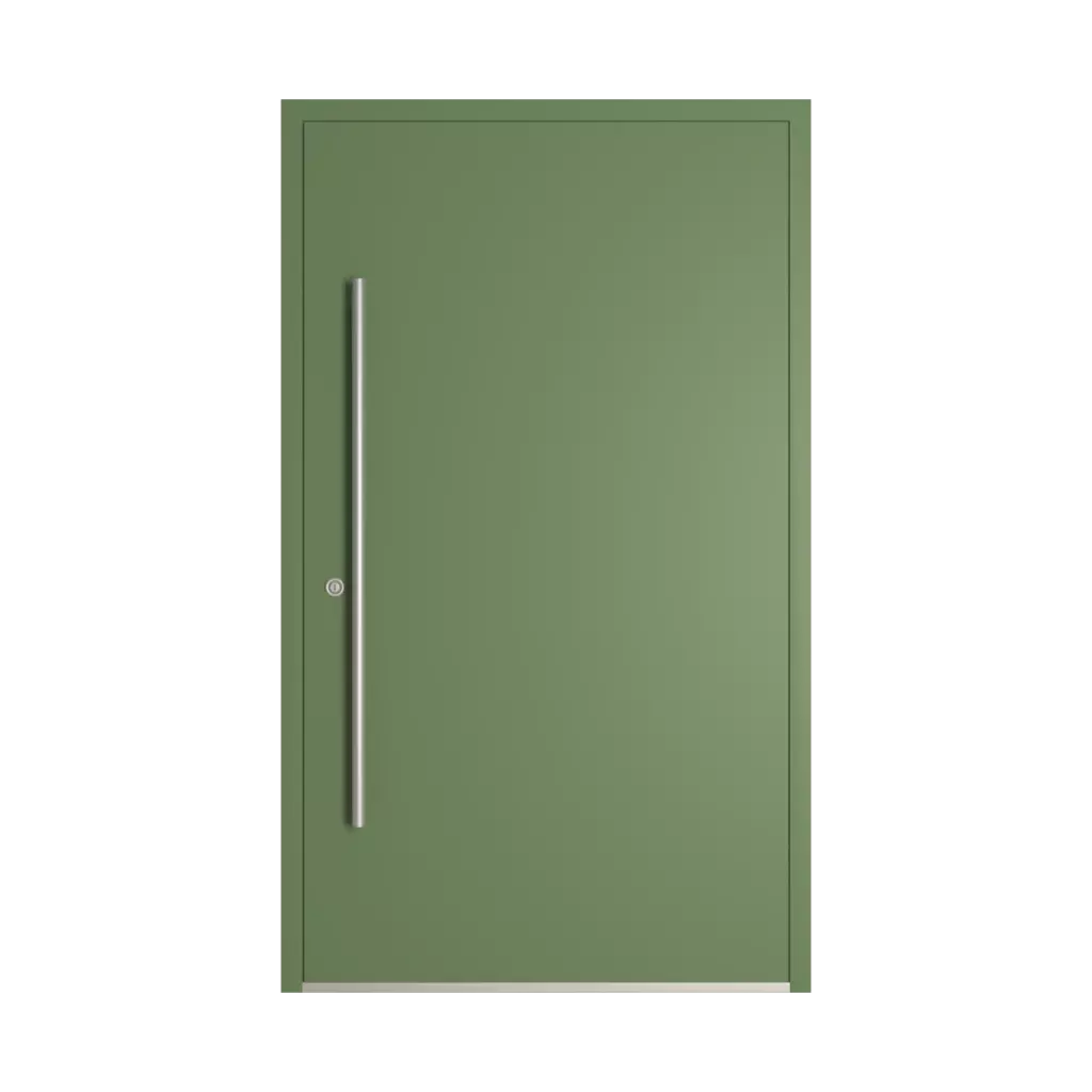 RAL 6011 Reseda green entry-doors models-of-door-fillings cdm model-14  