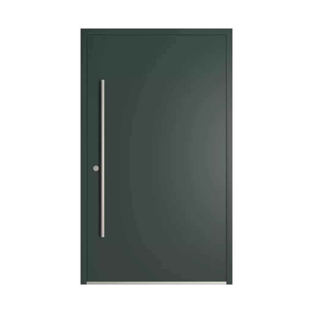 RAL 6012 Black green entry-doors models-of-door-fillings dindecor 5008-pvc  