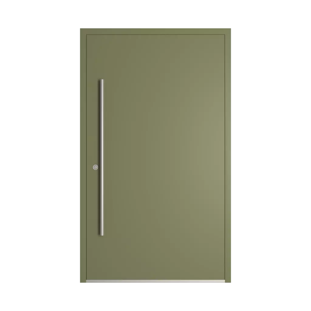 RAL 6013 Reed green entry-doors models-of-door-fillings dindecor be04  