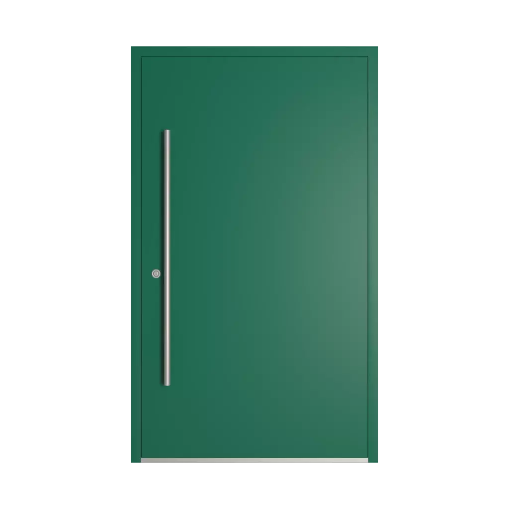 RAL 6016 Turquoise green entry-doors models-of-door-fillings dindecor 6132-black  