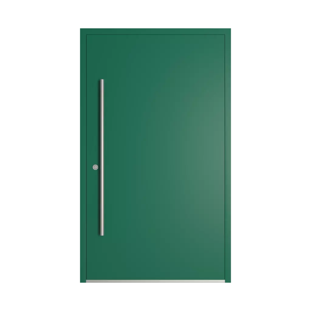 RAL 6016 Turquoise green entry-doors models-of-door-fillings dindecor 6120-pwz  