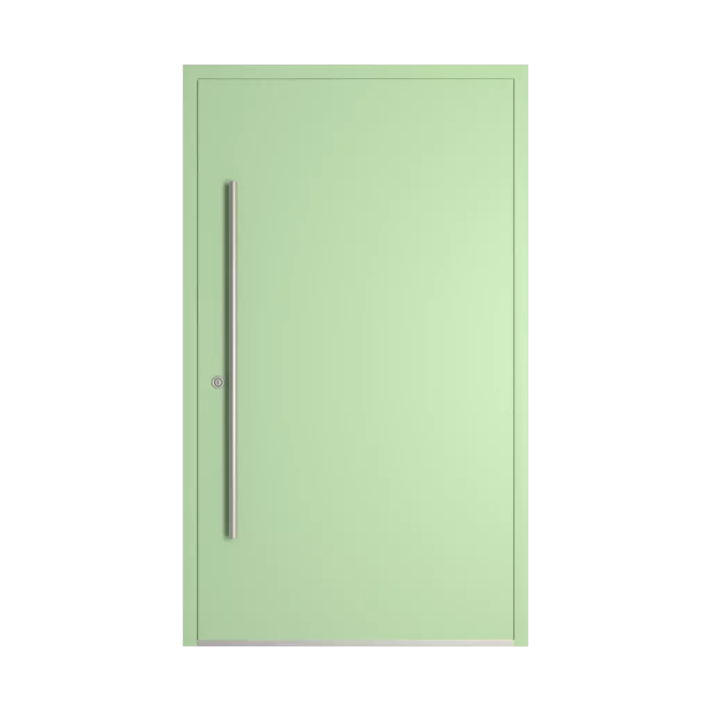 RAL 6019 Pastel green entry-doors models-of-door-fillings dindecor 6132-black  