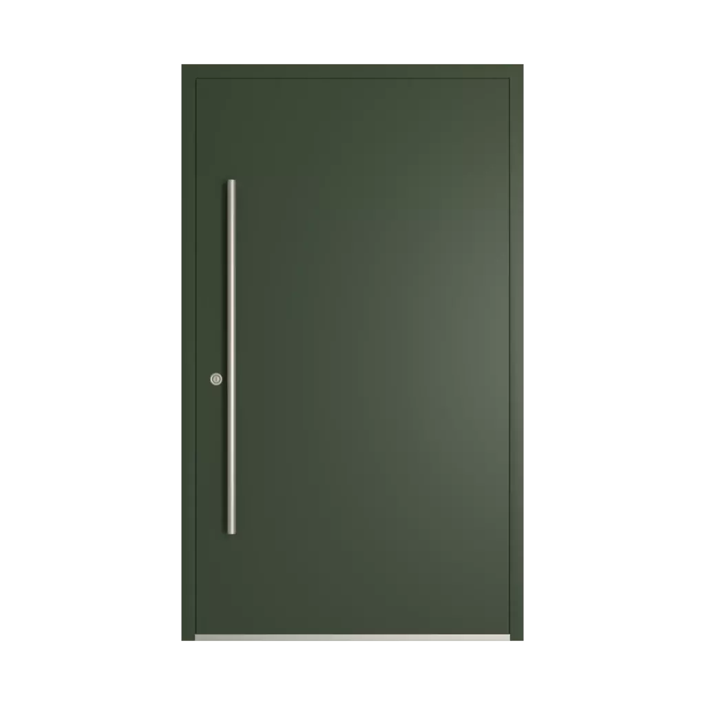 RAL 6020 Chrome green entry-doors models-of-door-fillings dindecor model-6114  