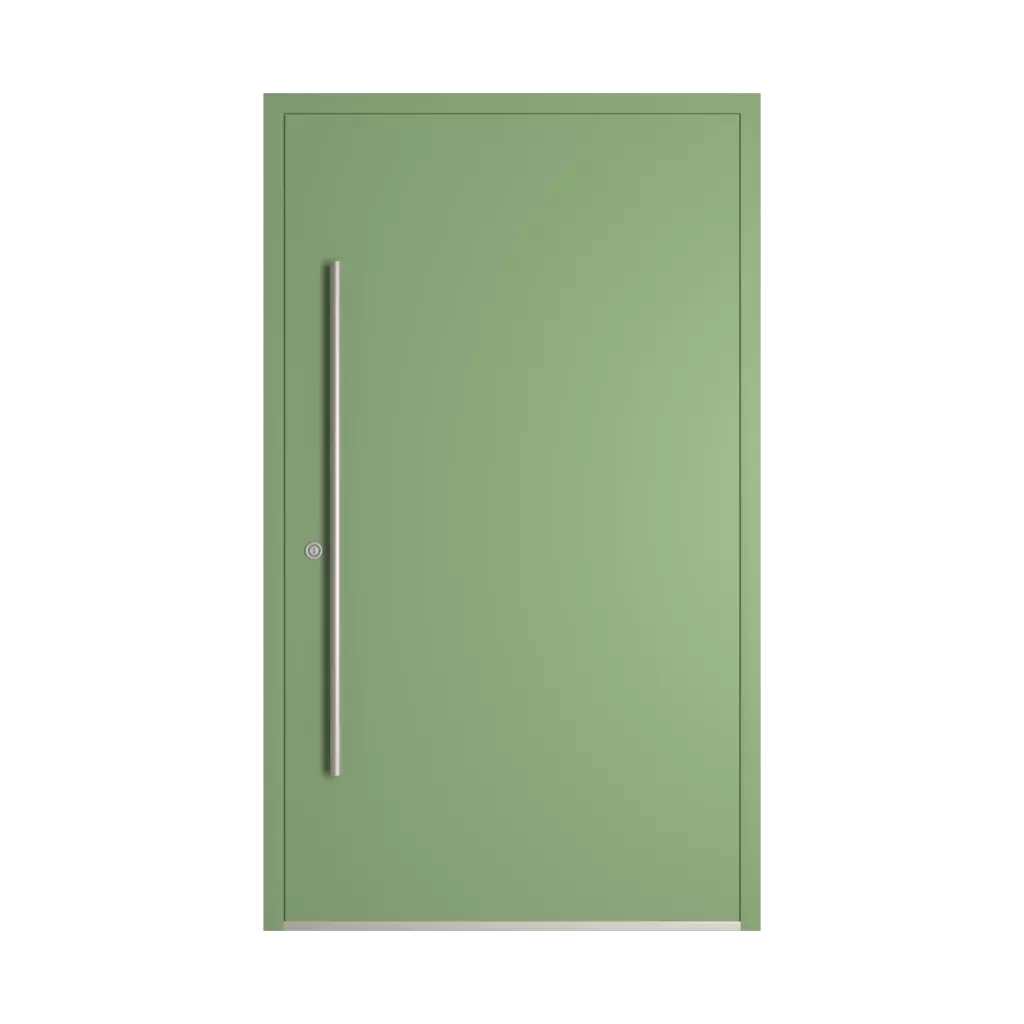 RAL 6021 Pale green entry-doors models-of-door-fillings dindecor model-6123  