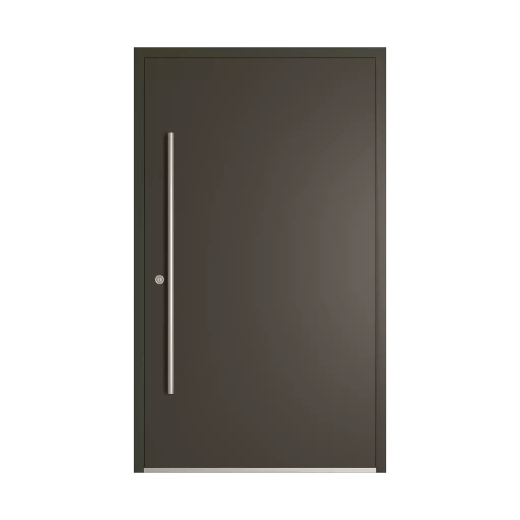 RAL 6022 Olive drab entry-doors models-of-door-fillings dindecor model-6123  