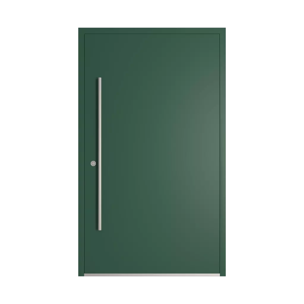 RAL 6028 Pine green entry-doors models-of-door-fillings dindecor be04  
