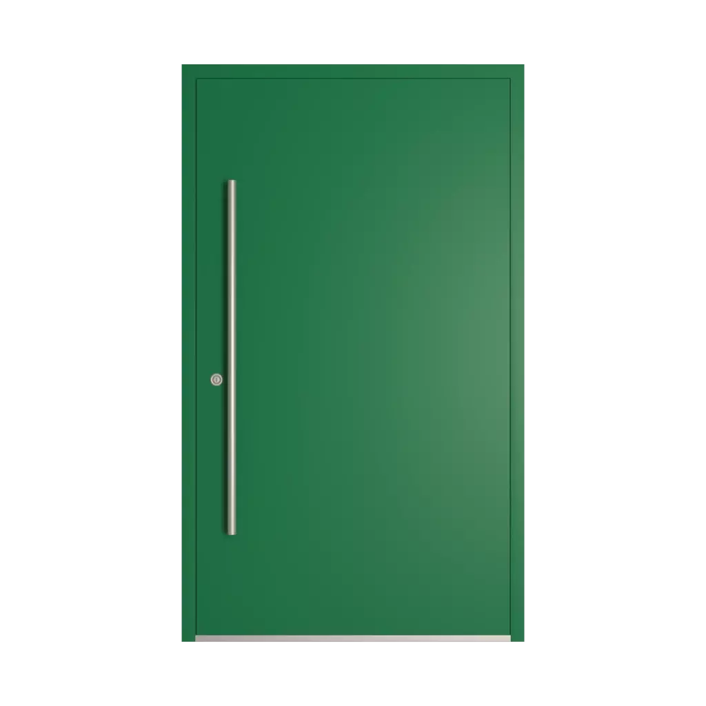 RAL 6029 Mint green entry-doors models-of-door-fillings dindecor 5015-black  