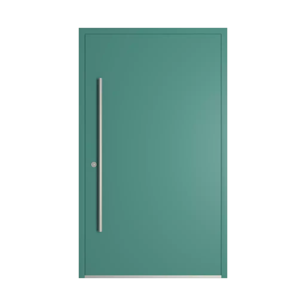 RAL 6033 Mint turquoise entry-doors models-of-door-fillings dindecor sl01  