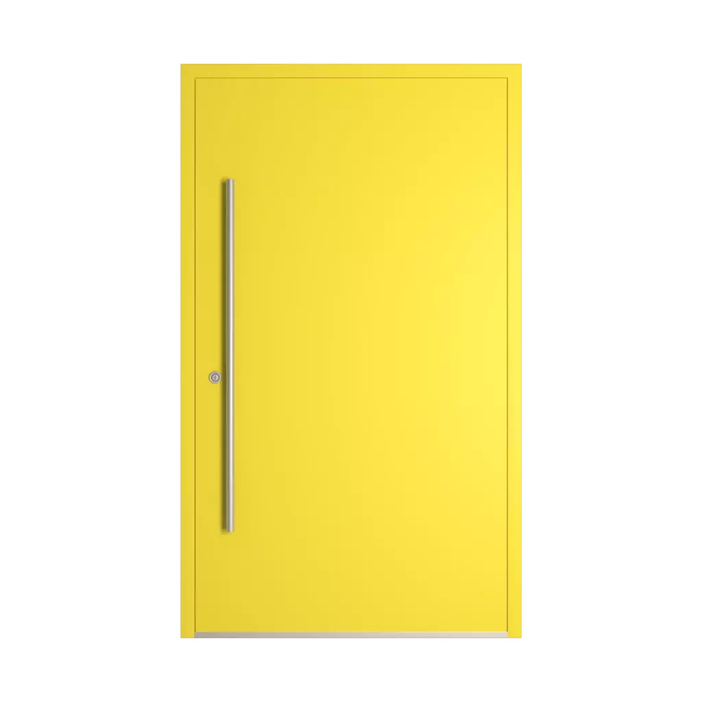 RAL 1016 Sulfur yellow entry-doors models-of-door-fillings dindecor gl02  