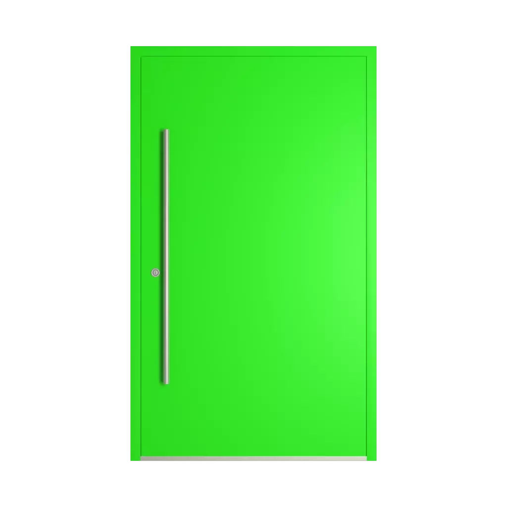 RAL 6037 Pure green entry-doors models-of-door-fillings dindecor be04  