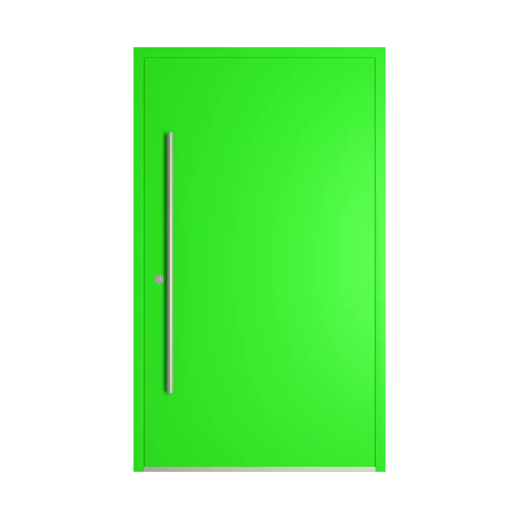 RAL 6037 Pure green entry-doors models-of-door-fillings dindecor sk01-beton  