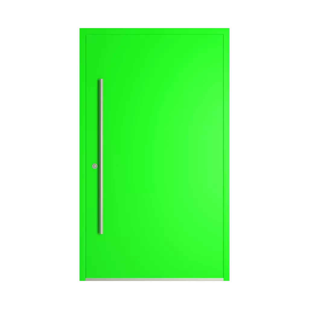 RAL 6038 Luminous green entry-doors models-of-door-fillings dindecor sl01  