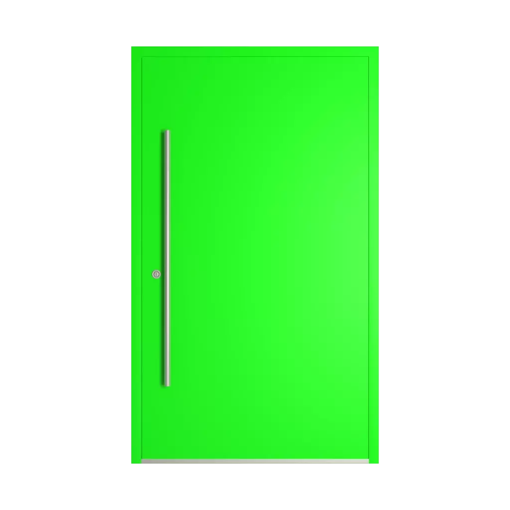 RAL 6038 Luminous green entry-doors models-of-door-fillings dindecor gl08  