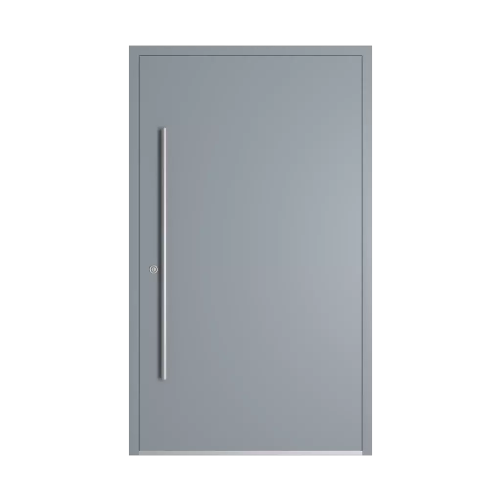 RAL 7001 Silver grey entry-doors models-of-door-fillings dindecor be04  