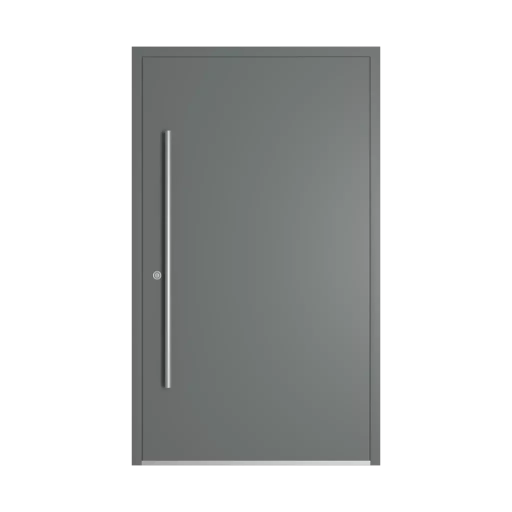 RAL 7005 Mouse Gray entry-doors models-of-door-fillings dindecor 6036-pvc  