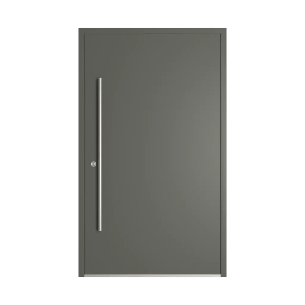 RAL 7009 Green grey entry-doors models-of-door-fillings dindecor 6120-pwz  