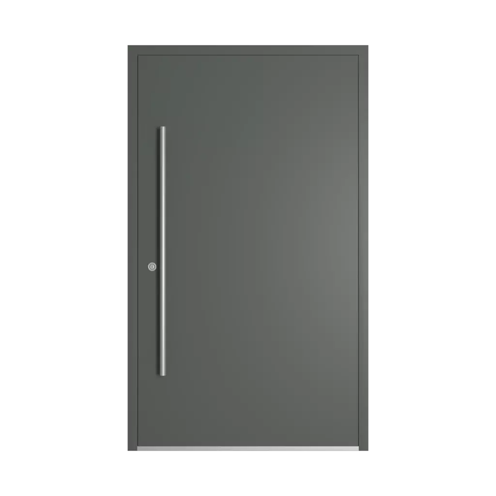 RAL 7010 Tarpaulin grey entry-doors models-of-door-fillings dindecor 6121-pwz  