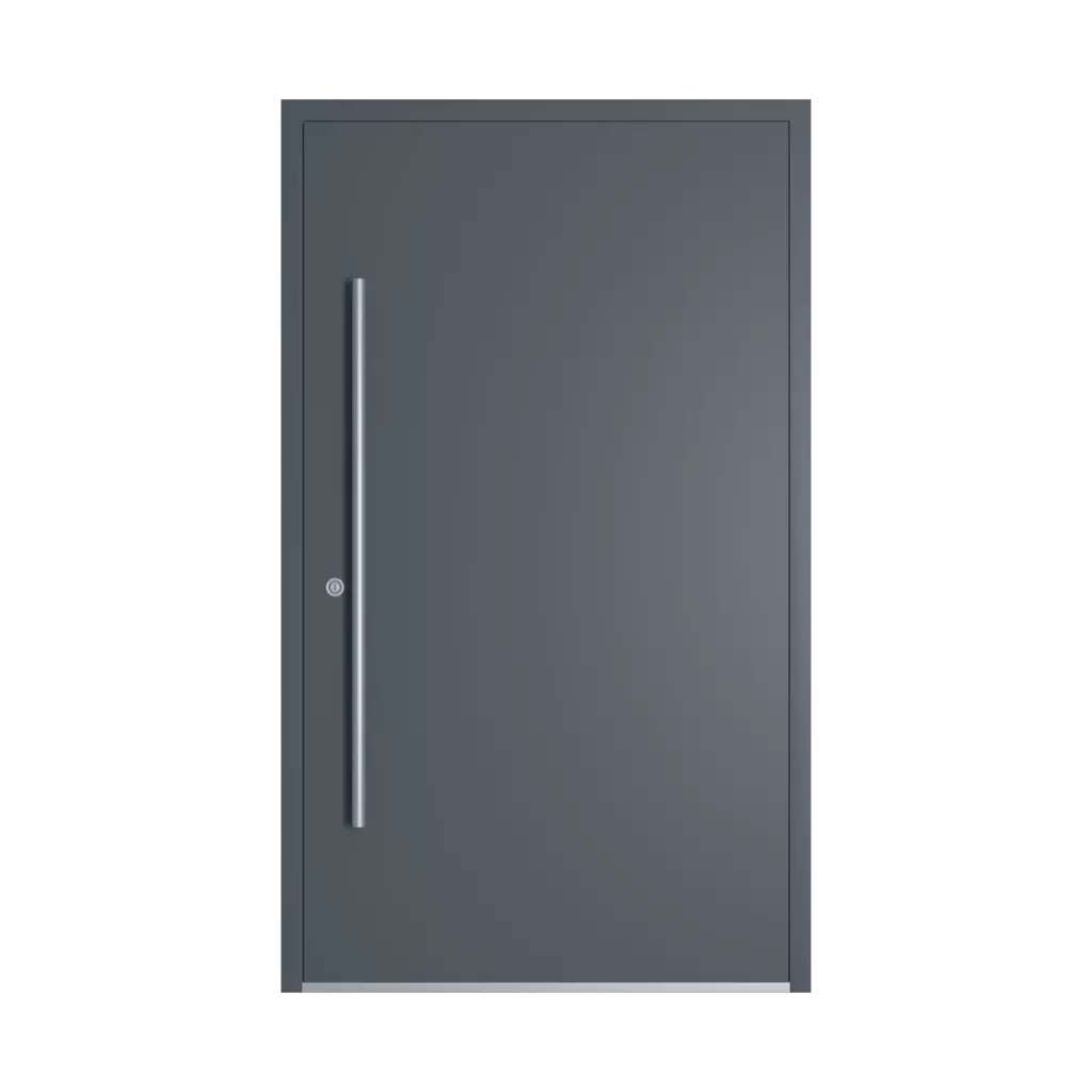 RAL 7011 Iron grey entry-doors models-of-door-fillings dindecor sk01-beton  