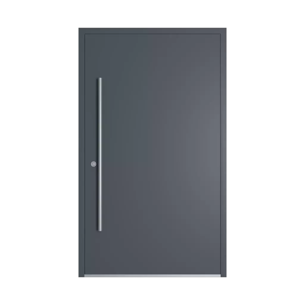RAL 7015 Slate grey entry-doors models-of-door-fillings dindecor 6132-black  