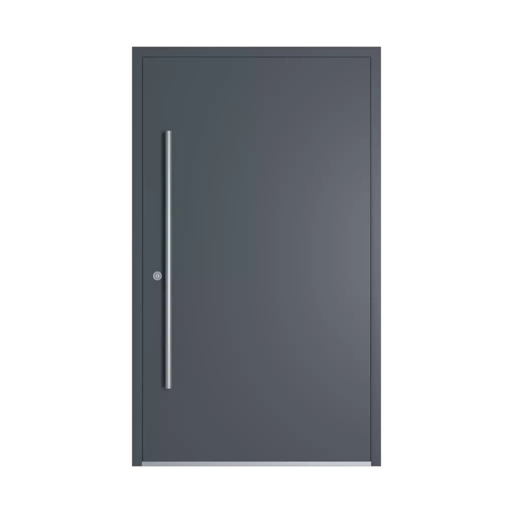 RAL 7015 Slate grey entry-doors models-of-door-fillings dindecor model-6123  