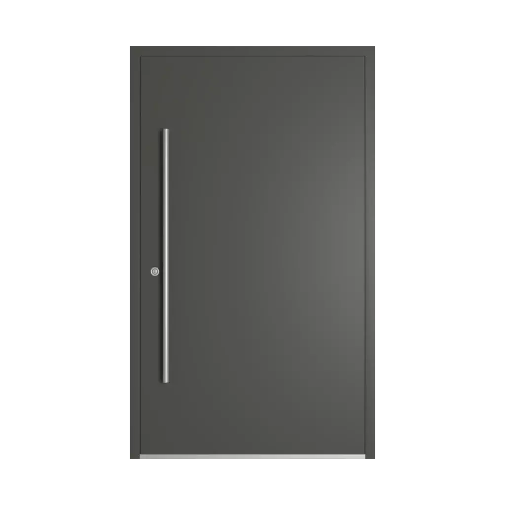 RAL 7022 Umbra grey entry-doors models-of-door-fillings adezo astana  