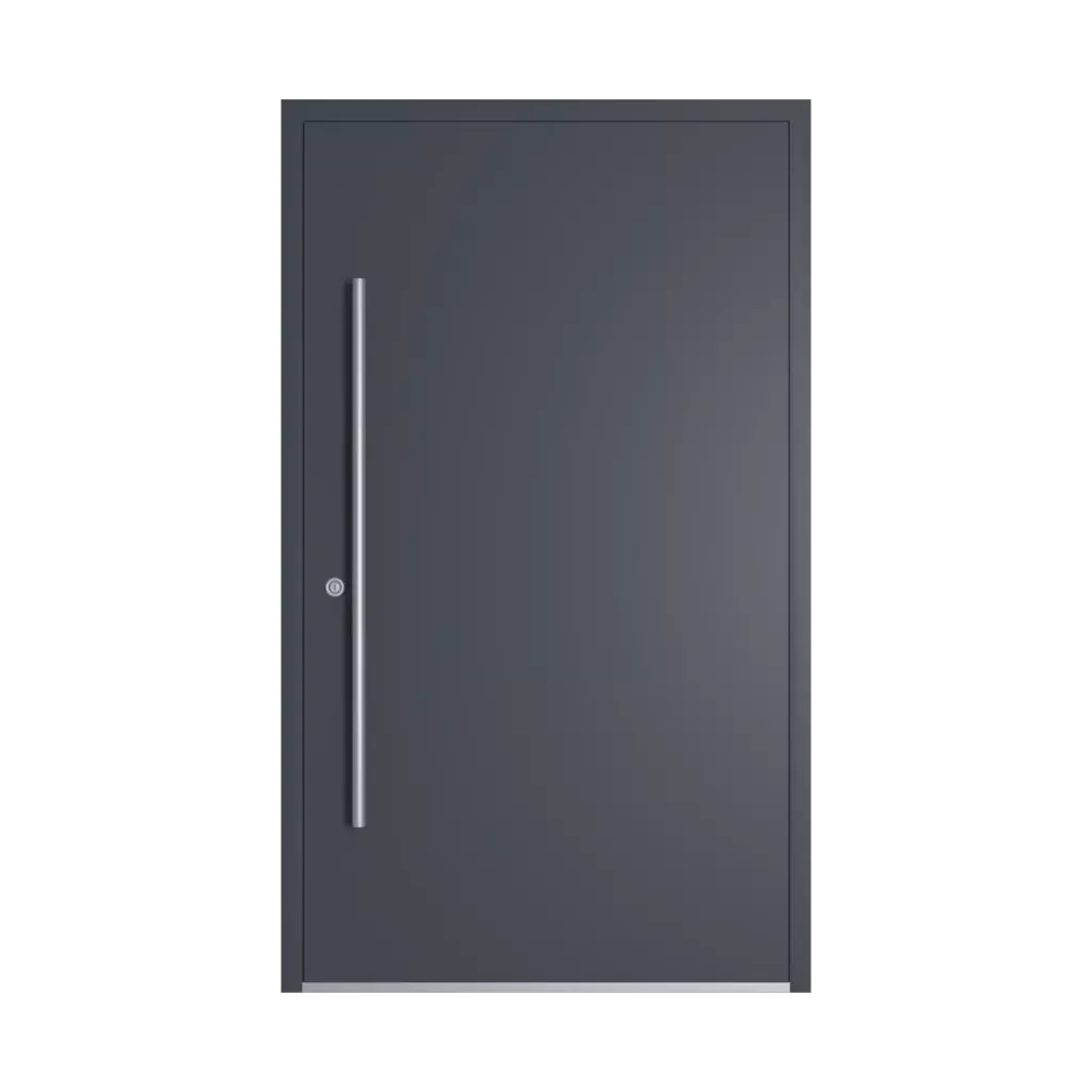 RAL 7024 Graphite grey entry-doors models-of-door-fillings dindecor sl01  