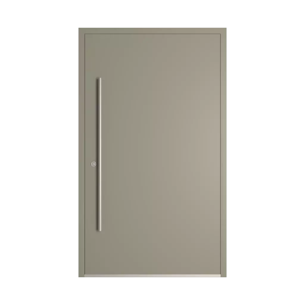 RAL 7030 Stone grey entry-doors models-of-door-fillings dindecor 6132-black  