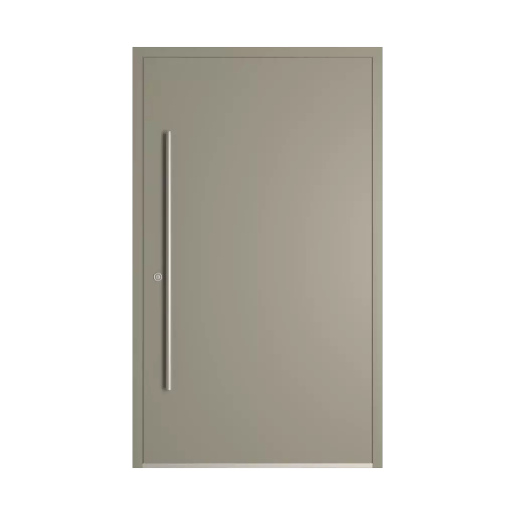 RAL 7030 Stone grey entry-doors models-of-door-fillings dindecor model-6104  