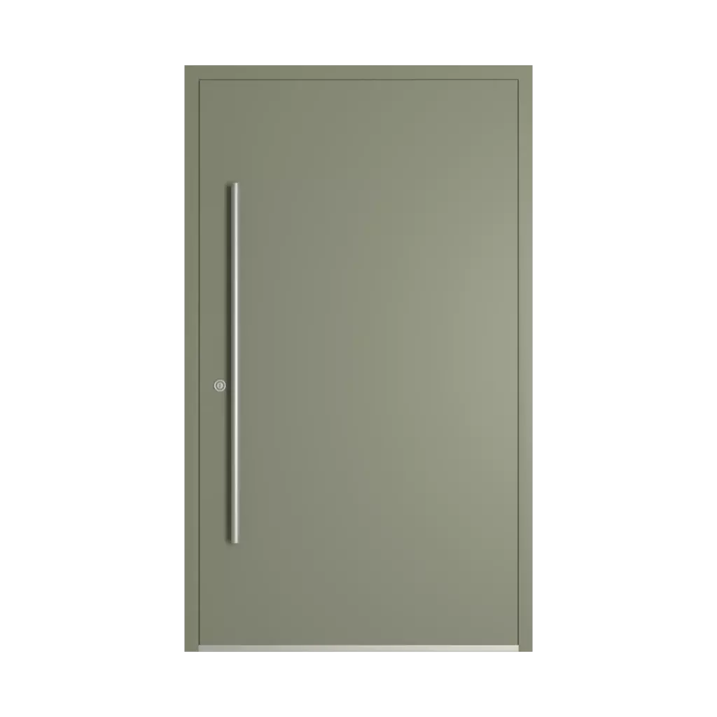 RAL 7033 Cement grey products pvc-entry-doors    