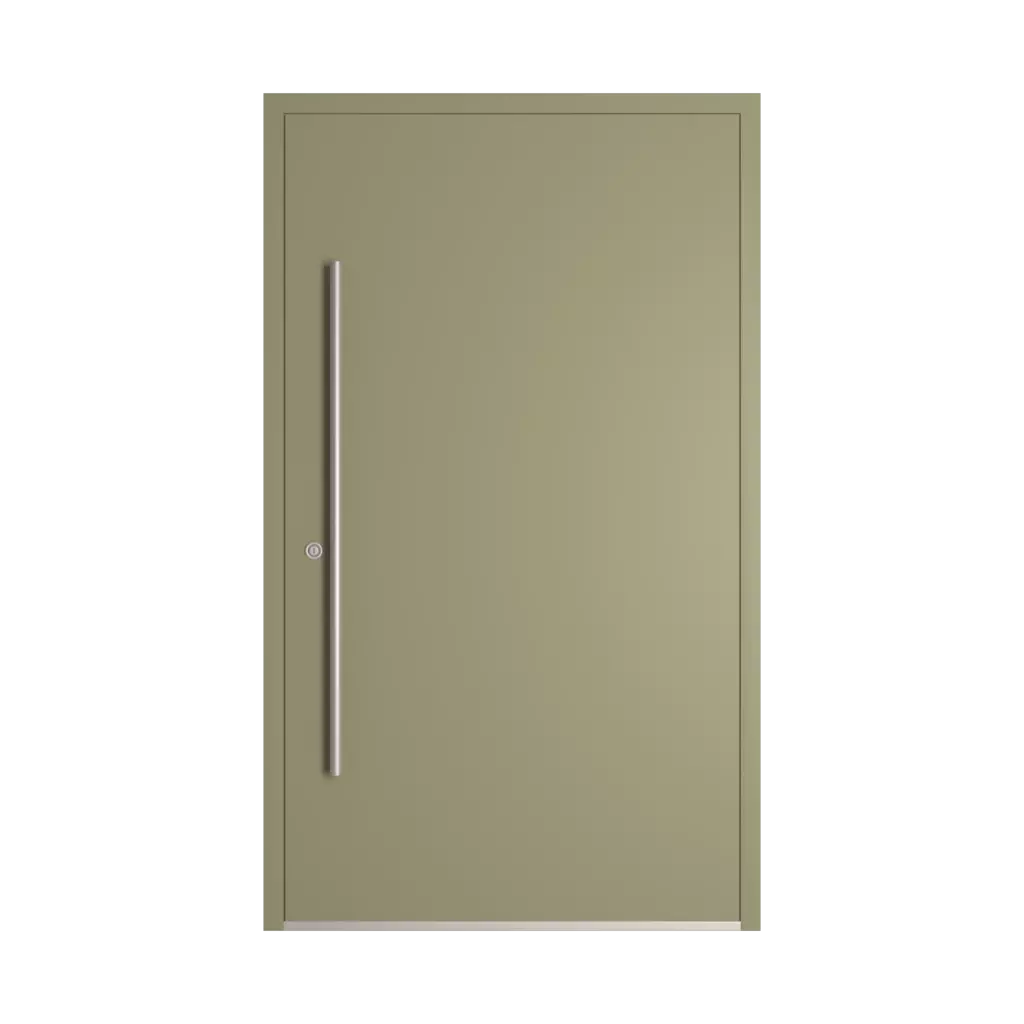 RAL 7034 Yellow grey entry-doors models-of-door-fillings dindecor model-6123  