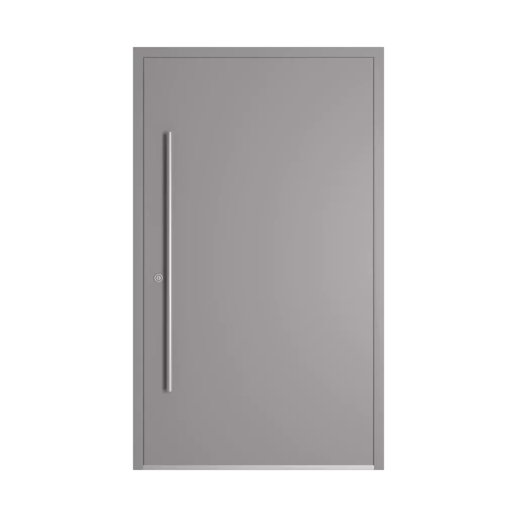 RAL 7036 Platinum grey entry-doors models-of-door-fillings dindecor 6124-pwz  