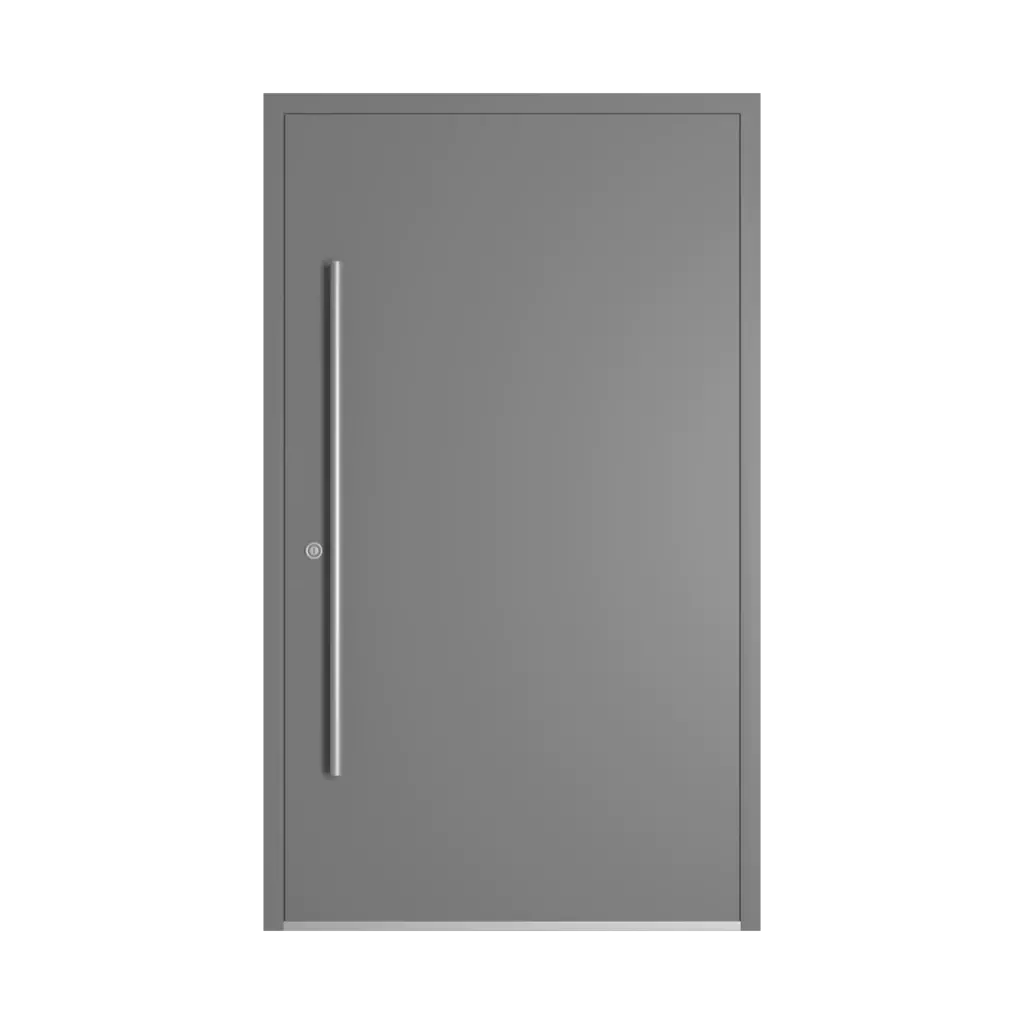 RAL 7037 Dusty grey entry-doors models-of-door-fillings dindecor 5015-black  