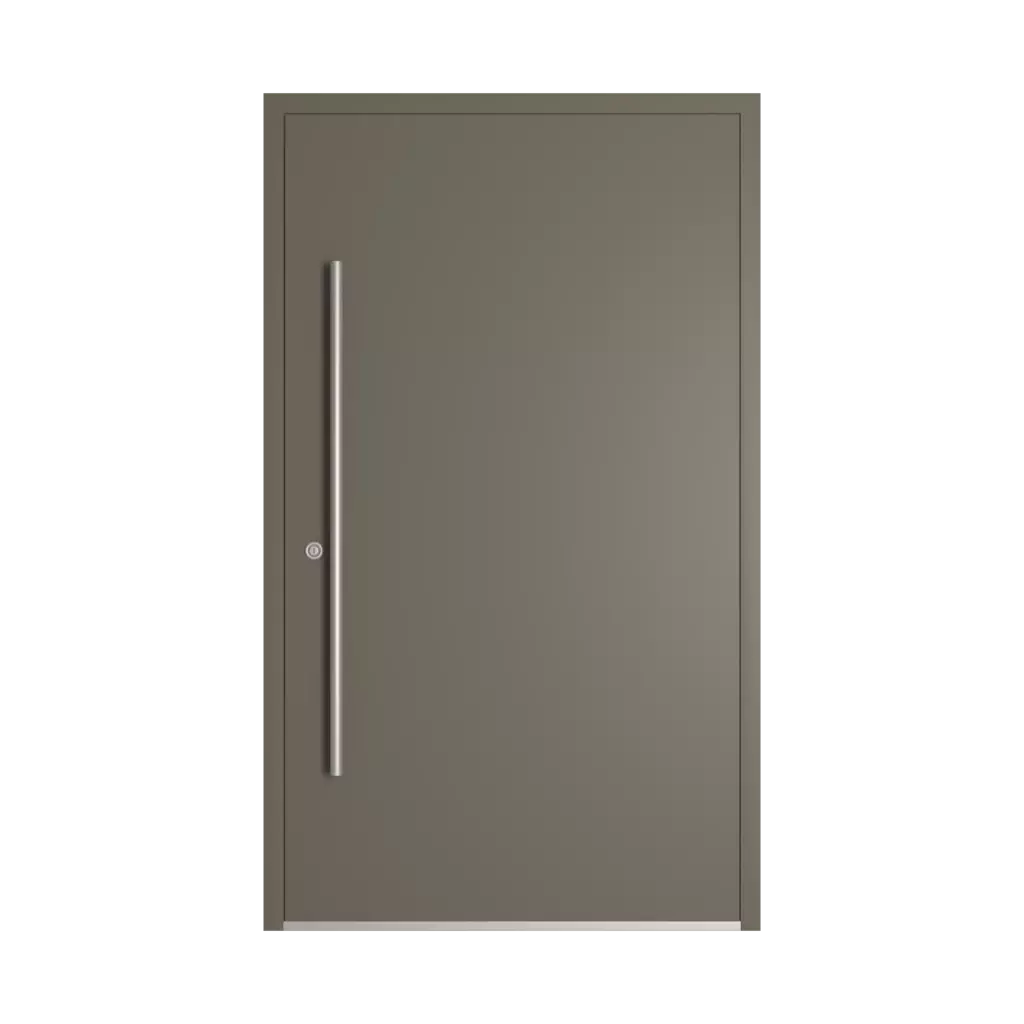 RAL 7039 Quartz grey entry-doors models-of-door-fillings dindecor 6132-black  