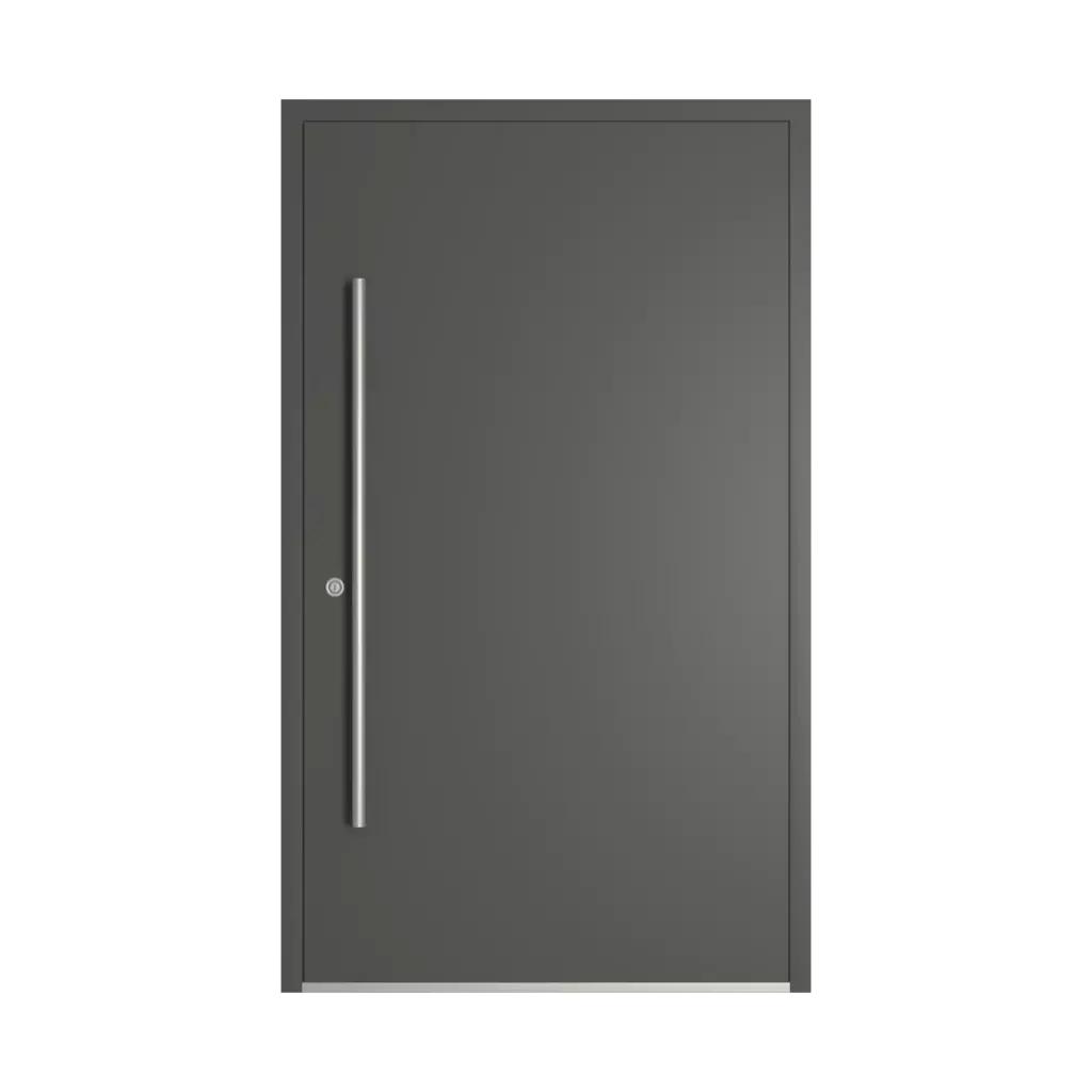 RAL 7043 Traffic grey B entry-doors models-of-door-fillings dindecor 6132-black  