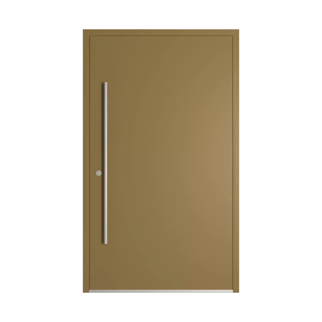 RAL 8000 Green brown entry-doors models-of-door-fillings dindecor 6035-pvc  