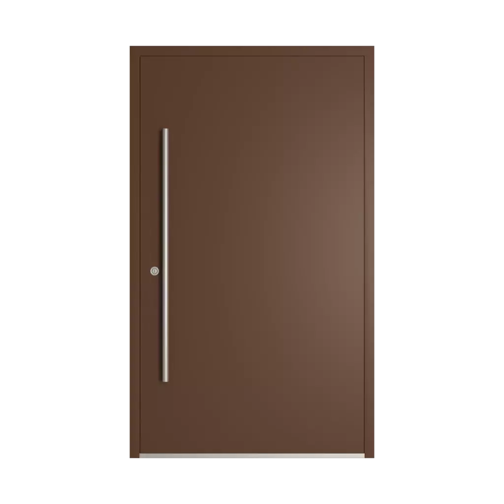 RAL 8011 Nut brown entry-doors models-of-door-fillings dindecor sk06-grey  