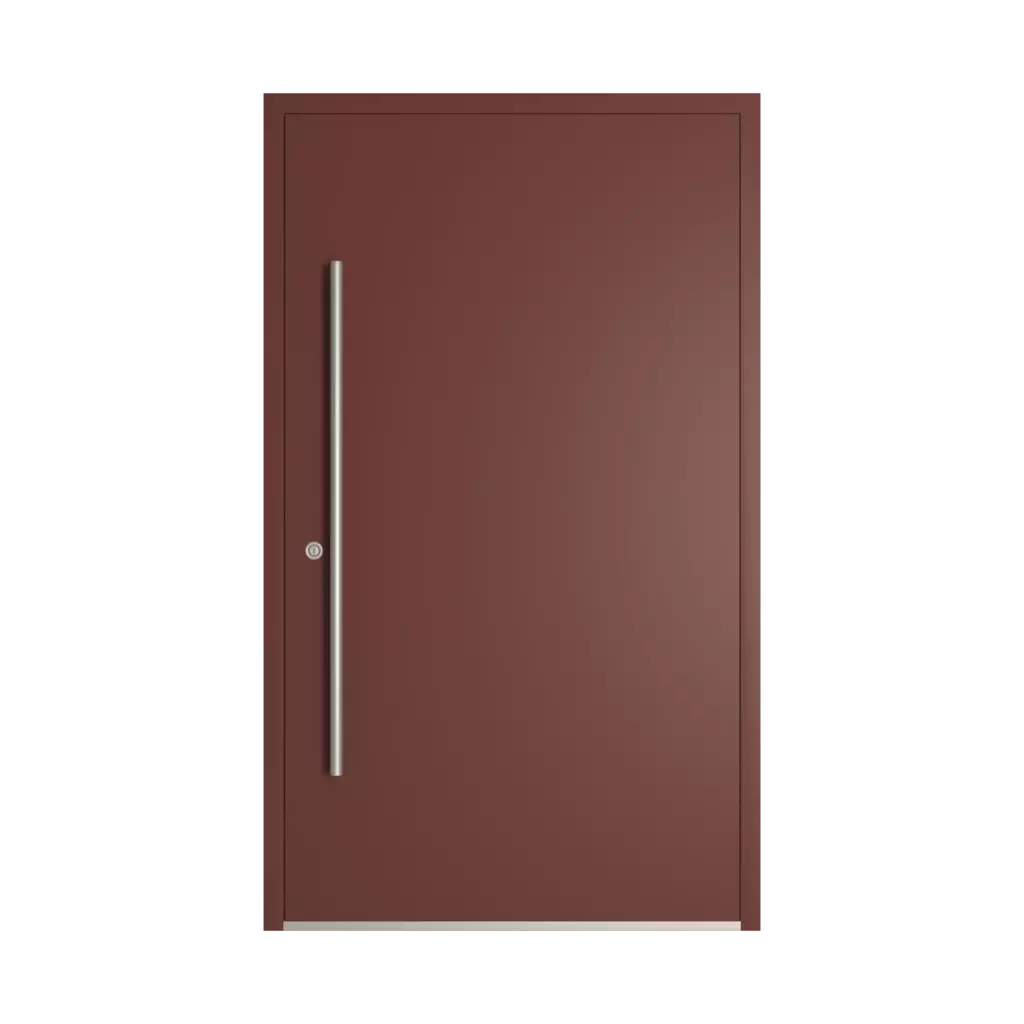 RAL 8012 Red brown entry-doors models-of-door-fillings dindecor sk06-grey  