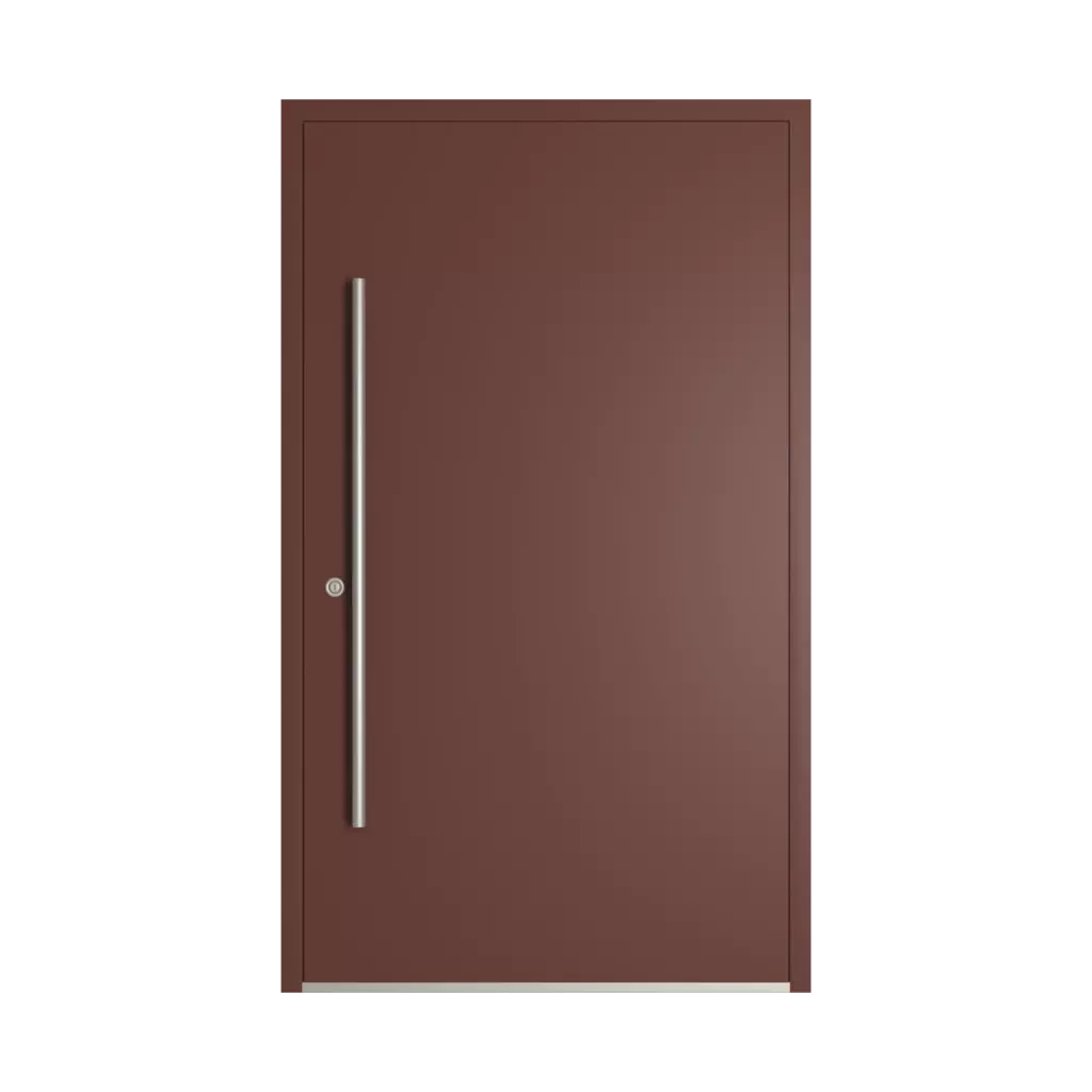 RAL 8015 Chestnut brown entry-doors models-of-door-fillings dindecor 6132-black  