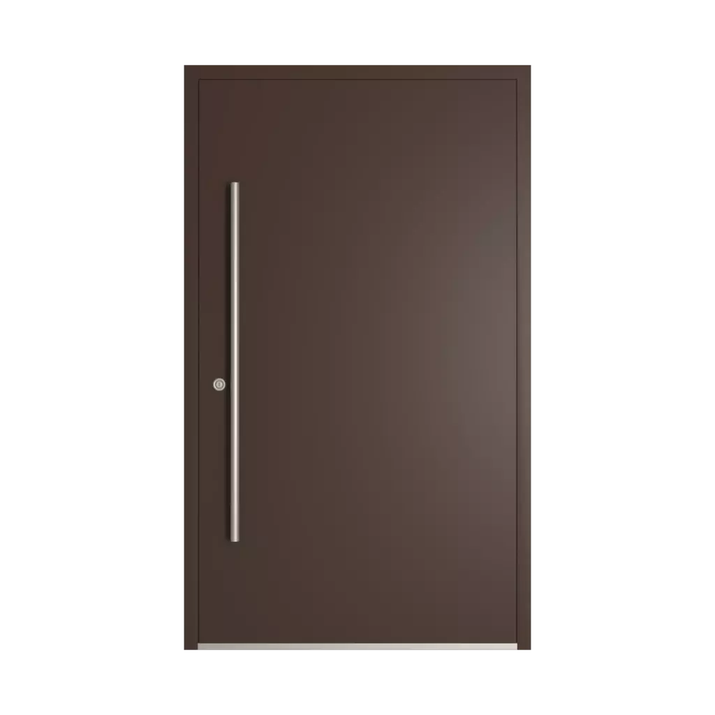 RAL 8017 Chocolate brown entry-doors models-of-door-fillings adezo san-marino  