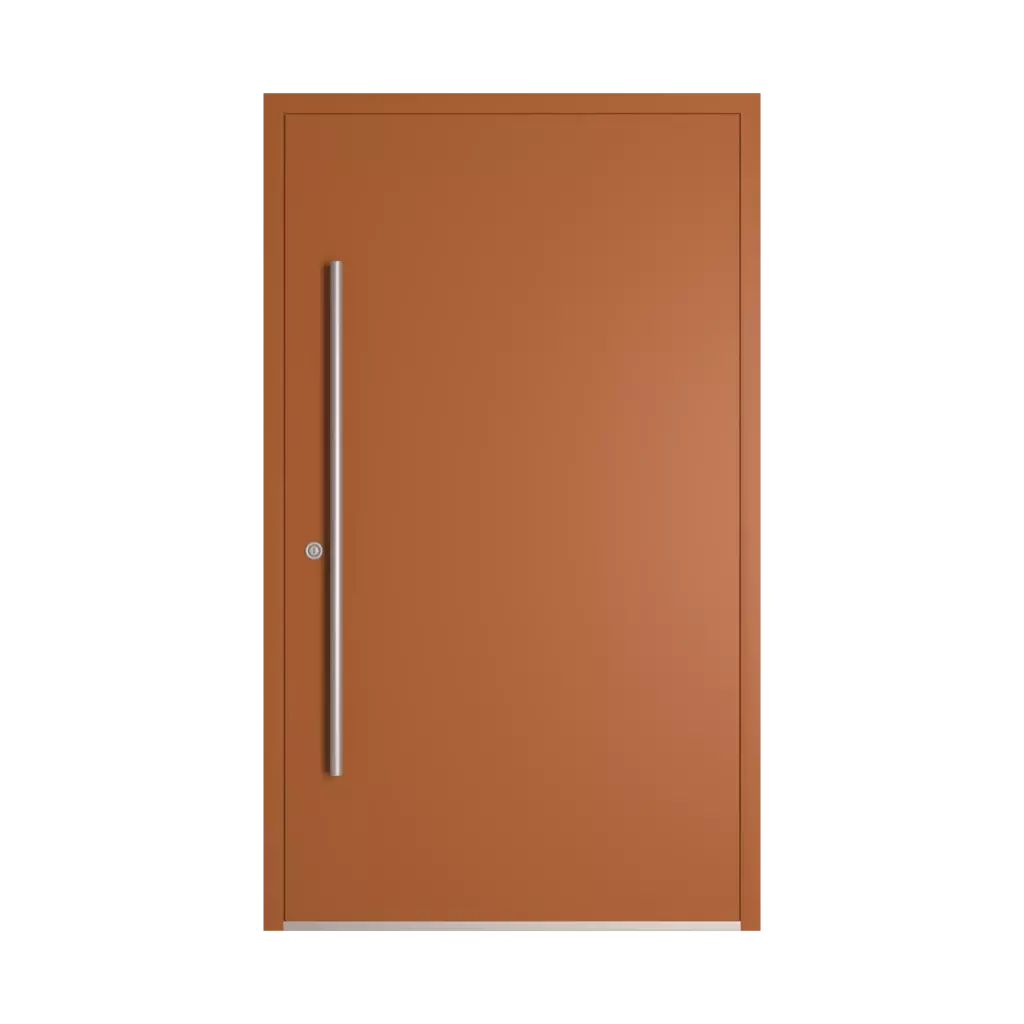 RAL 8023 Orange brown entry-doors models-of-door-fillings dindecor be04  