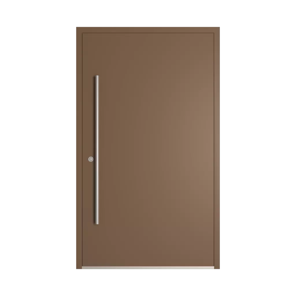 RAL 8025 Pale brown entry-doors models-of-door-fillings dindecor 6132-black  