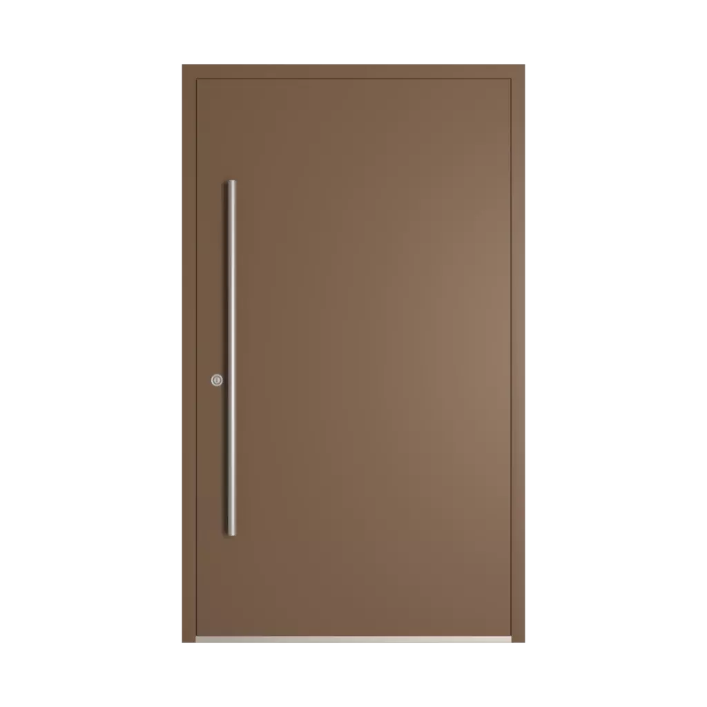 RAL 8025 Pale brown entry-doors models-of-door-fillings dindecor model-6123  