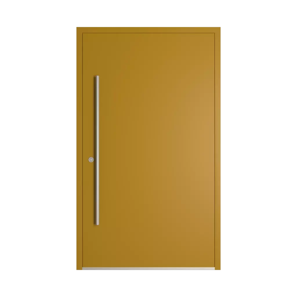RAL 1027 Curry entry-doors models-of-door-fillings dindecor gl08  